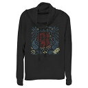 Tシャツ キャラクター ファッション トップス 海外モデル Marvel Ms Line Drawing Women's Cowl Neck Long Slee...