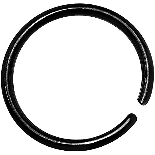 ボディキャンディー ピアス アメリカ 日本未発売 ブランド Body Candy Black Anodized Steel Annealed Seamless Circular Ring 20 Gauge 5/16