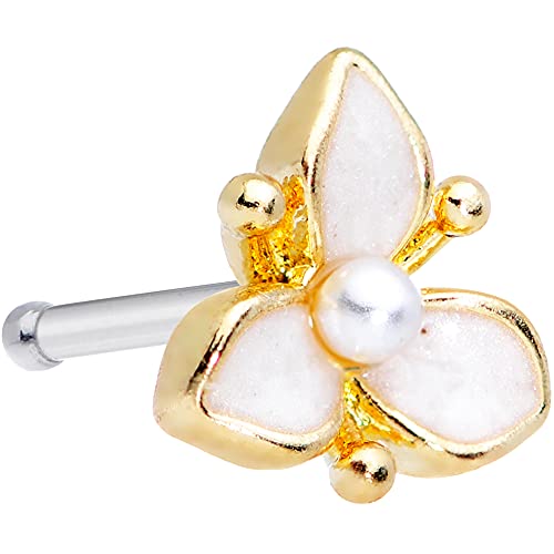 ボディキャンディー ピアス アメリカ 日本未発売 ブランド Body Candy Womens 20G Stainless Steel Nose Ring White Flower Nose Stud Nose Bone Body Piercing Jewelry 1/4 ボディキャンディー ピアス アメリカ 日本未発売 ブランド