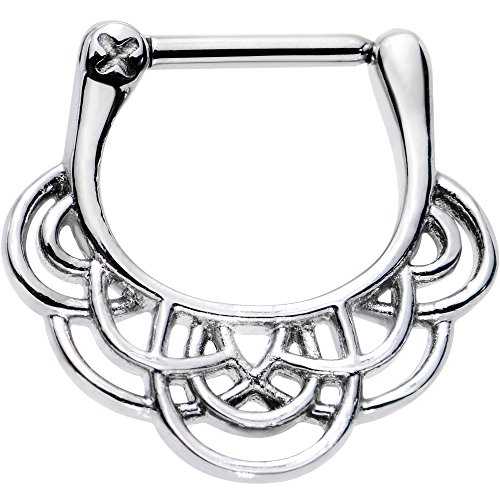 ボディキャンディー ピアス アメリカ 日本未発売 ブランド Body Candy Stainless Steel Simple Style Swirl Septum Clicker 16 Gauge 5/16"ボディキャンディー ピアス アメリカ 日本未発売 ブランド