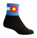 チェーン パーツ 自転車 コンポーネント サイクリング SGCOFLAG2L SockGuy, Classic Colorado Flag 2 Mens Soc...