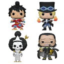 ファンコ FUNKO フィギュア 人形 アメリカ直輸入 Funko Pop Anime One Piece Set of 4: Sabo, Crocodile, Brook and Luffy Gearファンコ FUNKO フィギュア 人形 アメリカ直輸入