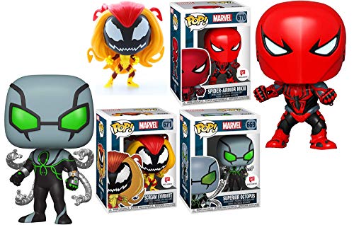 ファンコ FUNKO フィギュア 人形 アメリカ直輸入 MKIII Spider-Man Marvel Pop! Heroes Exclusive Figures Bundled with Armor + Scream Symbiote + Superior Octopus Vinyl 3 Itemsファンコ FUNKO フィギュア 人形 アメリカ直輸入