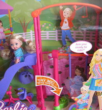 バービーBARBIEICanBe...PRESCHOOLTEACHERPLAYSETwBARBIEDoll,KELLYDoll,PLAYGROUNDSLIDE&SWING&More!(2008)