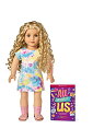 アメリカンガールドール 赤ちゃん おままごと ベビー人形 American Girl Truly Me 18-inch Doll #115 with Gray Eyes, Curly Blonde Hair, Light Skin, Tie Dye T-shirt Dress, For Ages 6+アメリカンガールドール 赤ちゃん おままごと ベビー人形