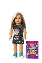 アメリカンガールドール 赤ちゃん おままごと ベビー人形 American Girl Truly Me 18-inch Doll with Blue Eyes, Blonde Hair, Lt-to-Med Skin, Printed T-shirt Dress, For Ages 6+アメリカンガールドール 赤ちゃん おままごと ベビー人形