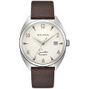 腕時計 ブローバ メンズ Bulova Men 039 s Frank Sinatra 039 Fly Me to The Moon 039 Brown Leather Strap and Silver-White Dial Watch 39mm 96B347腕時計 ブローバ メンズ