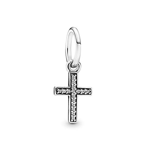 パンドラ ブレスレット チャーム アクセサリー ブランド Pandora Jewelry Sparkling Cross Dangle Cubic Zirconia Charm in Sterling Silver, With Gift Boxパンドラ ブレスレット チャーム アクセサリー ブランド