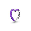 パンドラ ブレスレット チャーム アクセサリー ブランド Pandora Bright Purple Styling Heart Connector - Compatible Me Bracelets - Jewelry for Women - Gift for Women in Your Life - Made with Sterling Sパンドラ ブレスレット チャーム アクセサリー ブランド