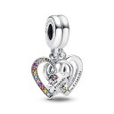 パンドラ ブレスレット チャーム アクセサリー ブランド Pandora Puzzle Piece Hearts Splittable Friendship Dangle Charm - Compatible Moments Bracelets - Jewelry for Women - Gift for Women in Your Life パンドラ ブレスレット チャーム アクセサリー ブランド