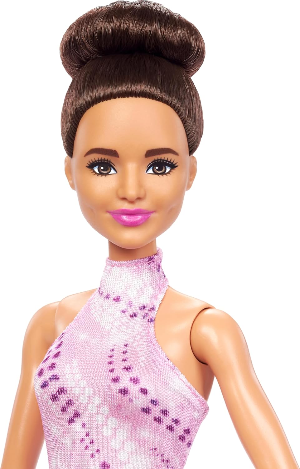 バービー バービー人形 Barbie Careers Fashion Doll & Accessories, Brunette in Removable Pink Skate Outfit with Ice Skates & Trophyバービー バービー人形 3