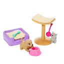 バービー バービー人形 Barbie Doll Pet Theme Accessory Set - Storytelling Adventure Series ~ Pair with Dollhouse or Stand Alone Play ~ Puppy, Kitten, Scratching Post, Dog Bed, Toys and Moreバービー バービー人形