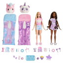 バービー バービー人形 Barbie Cutie Reveal Gift Set, Cozy Sleepover Set with 2 Dolls & Pajamas, Sleeping Bags & Bedtime-Themed Accessoriesバービー バービー人形