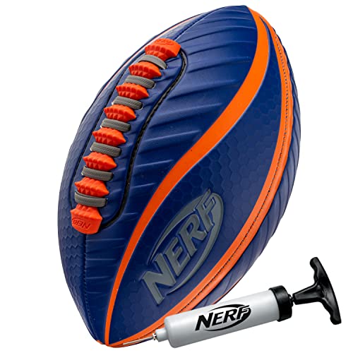 ナーフ アメリカ 直輸入 ソフトダーツ リフィル Nerf Spiral Grip Mini Football - Patented Spacelace for Ultimate Spirals - Machine Stitched Construction - Pump Includedナーフ アメリカ 直輸入 ソフトダーツ リフィル
