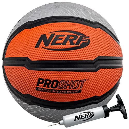 ナーフ アメリカ 直輸入 ソフトダーツ リフィル NERF Indoor Outdoor Basketball - Proshot Official Size 29.5 Basketball Air Inflation Pump - Extra Grip Basketball for Gym Driveway Basketball Hoops - Regナーフ アメリカ 直輸入 ソフトダーツ リフィル