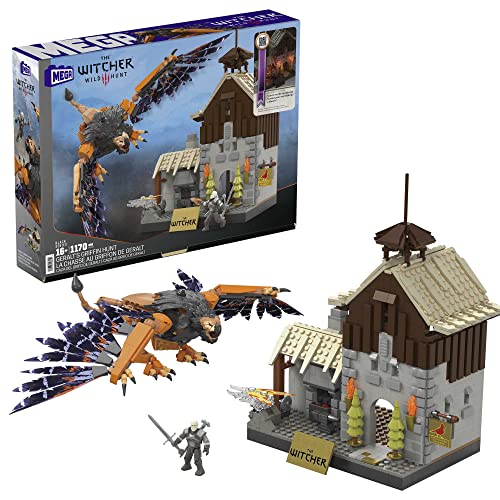 メガブロック メガコンストラックス 組み立て 知育玩具 MEGA The Witcher Building Toys for Adults, Geralt's Griffin Hunt with 431 Pieces, 1 Micro Action Figure and Accessories, for Collectorsメガブロック メガコンストラックス 組み立て 知育玩具