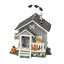 エネスコ Enesco 置物 インテリア 海外モデル アメリカ Enesco Tails with Heart Halloween Haunted Shack Figurine, 4.84 Inch, Multicolorエネスコ Enesco 置物 インテリア 海外モデル アメリカ