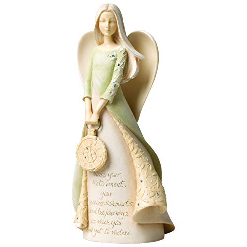 エネスコ Enesco 置物 インテリア 海外モデル アメリカ Enesco Foundations Collection Bless Your Retirement Angel Figurine- Resin Hand Painted Collectible Decorative Figurines Home Decor Sculpture Shelfエネスコ Enesco 置物 インテリア 海外モデル アメリカ