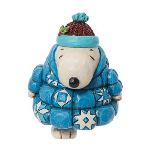 エネスコ Enesco 置物 インテリア 海外モデル アメリカ Enesco Peanuts by Jim Shore Snoopy in a Puffer Jacket Minaiture Figurine, 3.3 Inch, Multicolorエネスコ Enesco 置物 インテリア 海外モデル アメリカ
