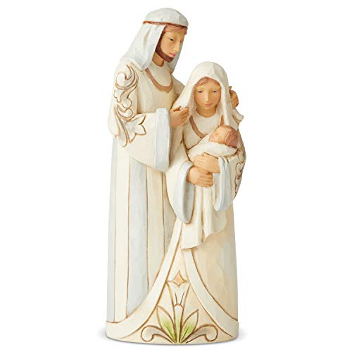 エネスコ Enesco 置物 インテリア 海外モデル アメリカ Enesco Jim Shore Heartwood Creek White Woodland Holy Family Figurine, 6.69 Inch, Multicolorエネスコ Enesco 置物 インテリア 海外モデル アメリカ