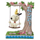 エネスコ Enesco 置物 インテリア 海外モデル アメリカ Enesco Jim Shore Peanuts Snoopy and Woodstock on Swing 8 Inch Tall Figurine 6011961, Multicolorエネスコ Enesco 置物 インテリア 海外モデル アメリカ