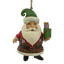 エネスコ Enesco 置物 インテリア 海外モデル アメリカ Enesco Jim Shore Heartwood Creek Santa Holding G...