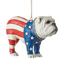 エネスコ Enesco 置物 インテリア 海外モデル アメリカ Enesco Jim Shore Patriotic Bulldog Hanging Ornam...