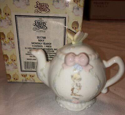エネスコ Enesco 置物 インテリア 海外モデル アメリカ Enesco Precious Moments May Monthly Teapot,3..