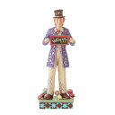 エネスコ Enesco 置物 インテリア 海外モデル アメリカ Enesco Willy Wonka and The Chocolate Factory by Jim Shore Golden Ticket Chocolate Bar Rotating Figurine, 7 Inch, Multicolorエネスコ Enesco 置物 インテリア 海外モデル アメリカ