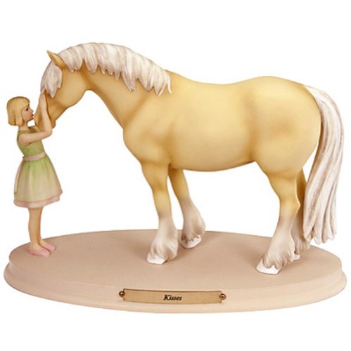 エネスコ Enesco 置物 インテリア 海外モデル アメリカ Enesco Horse Whispers Kisses Figurine, 5-Inc..