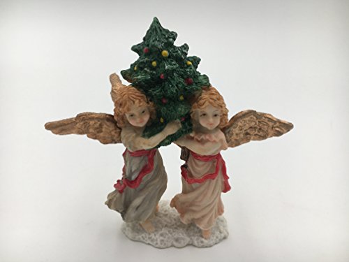 エネスコ Enesco 置物 インテリア 海外モデル アメリカ Enesco Victorian Angels Carrying Christmas Tree Figurine (Hand Painted Variations) 2302エネスコ Enesco 置物 インテリア 海外モデル アメリカ