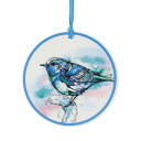 エネスコ Enesco 置物 インテリア 海外モデル アメリカ Enesco Abby Diamond Blue Bird Hanging Hanging Ornament, 0.2 Inch, Blue, Stonewareエネスコ Enesco 置物 インテリア 海外モデル アメリカ