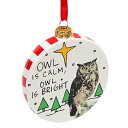 エネスコ Enesco 置物 インテリア 海外モデル アメリカ Enesco Hoots N Howlers Gift Owl is Calm Ornament...