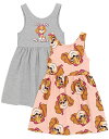 Tシャツ キャラクター ファッション トップス 海外モデル Paw Patrol Girls Dress 2 Pack Kids Grey Pink Skye Helicopter Pup Sleeveless Summer Dresses Fun Multi-Pack Clothing SetTシャツ キャラクター ファッション トップス 海外モデル