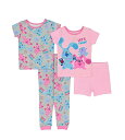 パウパトロール アメリカ直輸入 子供服 キッズ ファッション Nickelodeon Girls' Paw Patrol | Baby Shark | Blue's Clues & You 4-Piece Snug-Fit Cotton Pajamas Set, Get a Glue, 2Tパウパトロール アメリカ直輸入 子供服 キッズ ファッション