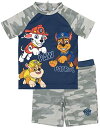 Tシャツ キャラクター ファッション トップス 海外モデル Paw Patrol Swimsuit Boys Toddlers 2 Piece T-Shirt Shorts Swim Set 4-5 Years GreyTシャツ キャラクター ファッション トップス 海外モデル