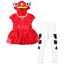 Tシャツ キャラクター ファッション トップス 海外モデル Paw Patrol Marshall Toddler Girls Cosplay Graphic T-Shirt Dress Legging Red/White 2TTシャツ キャラクター ファッション トップス 海外モデル