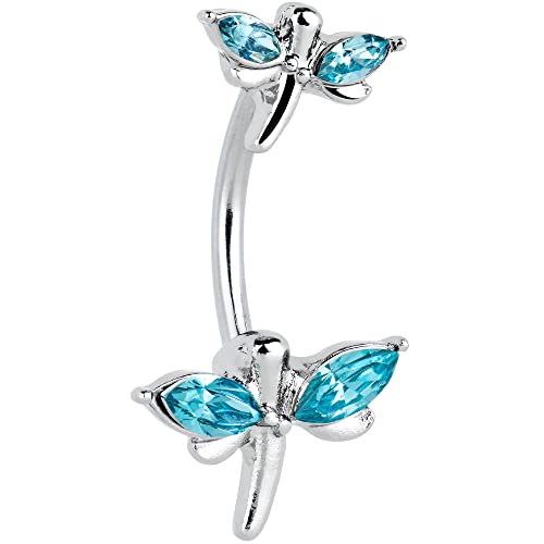 ボディキャンディー ピアス アメリカ 日本未発売 ブランド Body Candy Womens Stainless Steel Navel Ring Piercing Blue Accent Stylized Dragonfly Double Mount Belly Button Ringボディキャンディー ピアス アメリカ 日本未発売 ブランド