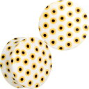 ボディキャンディー ピアス アメリカ 日本未発売 ブランド Body Candy Womens 2Pc 28mm White Acrylic Yellow Sunflower Double Flare Tunnel Plug Ear Plug Gauges Set of 2ボディキャンディー ピアス アメリカ 日本未発売 ブランド