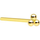 ボディキャンディー ピアス アメリカ 日本未発売 ブランド Body Candy Womens 20G 14K Yellow Gold Nose Ring Tri Nose Stud Nose Bone Body Piercing Jewelry 3/4"ボディキャンディー ピアス アメリカ 日本未発売 ブランド