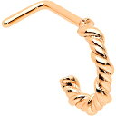 ボディキャンディー ピアス アメリカ 日本未発売 ブランド Body Candy Womens 20G Stainless Steel Faux Hoop L Shaped Nose Ring Rosy Wicked Wire Nose Stud Body Jewelry 1/4"ボディキャンディー ピアス アメリカ 日本未発売 ブランド