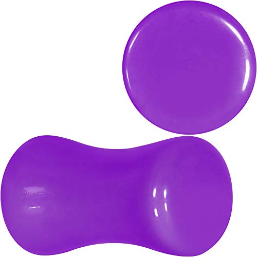 楽天angelicaボディキャンディー ピアス アメリカ 日本未発売 ブランド Body Candy Womens 2G 2PC Lightweight Purple Acrylic Saddle Plugs Double Flare Plug Ear Plug Gauges 6mmボディキャンディー ピアス アメリカ 日本未発売 ブランド