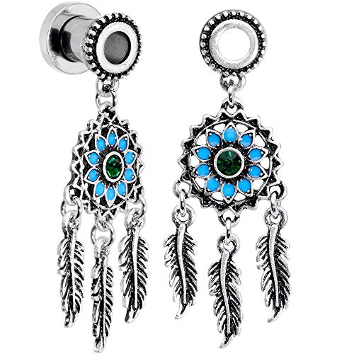 楽天angelicaボディキャンディー ピアス アメリカ 日本未発売 ブランド Body Candy 2Pc Steel 6G Double Flare Screw Fit Tunnel Plug Feather Dreamcatcher Ear Plug Gauges Set of 2ボディキャンディー ピアス アメリカ 日本未発売 ブランド