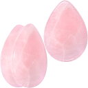 ボディキャンディー ピアス アメリカ 日本未発売 ブランド Body Candy 28mm Womens 2PC Solid Pink Rose Quartz Stone Drop Saddle Plugs Double Flare Plug Ear Plug Gaugesボディキャンディー ピアス アメリカ 日本未発売 ブランド