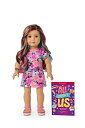 アメリカンガールドール 赤ちゃん おままごと ベビー人形 American Girl Truly Me 18-inch Doll #101 with Gray Eyes, Caramel Hair w/Highlights, Lt-to-Med Skin, Dress, For Ages 6+アメリカンガールドール 赤ちゃん おままごと ベビー人形