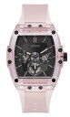 腕時計 ゲス GUESS メンズ GUESS Men's 43mm Watch - Pink Strap Black Dial Pink Case腕時計 ゲス GUESS メンズ