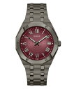 腕時計 ゲス GUESS メンズ GUESS Men's 42mm Watch - Gunmetal Bracelet Red Dial Gunmetal Case腕時計 ゲス GUESS メンズ