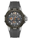 腕時計 ゲス GUESS メンズ GUESS Men's 46mm Watch - Grey Strap Grey Dial Silver Tone Case腕時計 ゲス GUESS メンズ