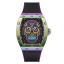 腕時計 ゲス GUESS メンズ GUESS Men's 43mm Watch - Multi-Color Strap Black Dial Iridescent Case腕時計 ゲス GUESS メンズ