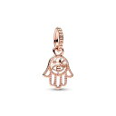 パンドラ ブレスレット チャーム アクセサリー ブランド Pandora Protective Hamsa Hand Dangle Charm - Intricate Openwork Design - Bracelet Charm Me & Moments Bracelets - Gift for Her - 14 Rose Gold Plaパンドラ ブレスレット チャーム アクセサリー ブランド